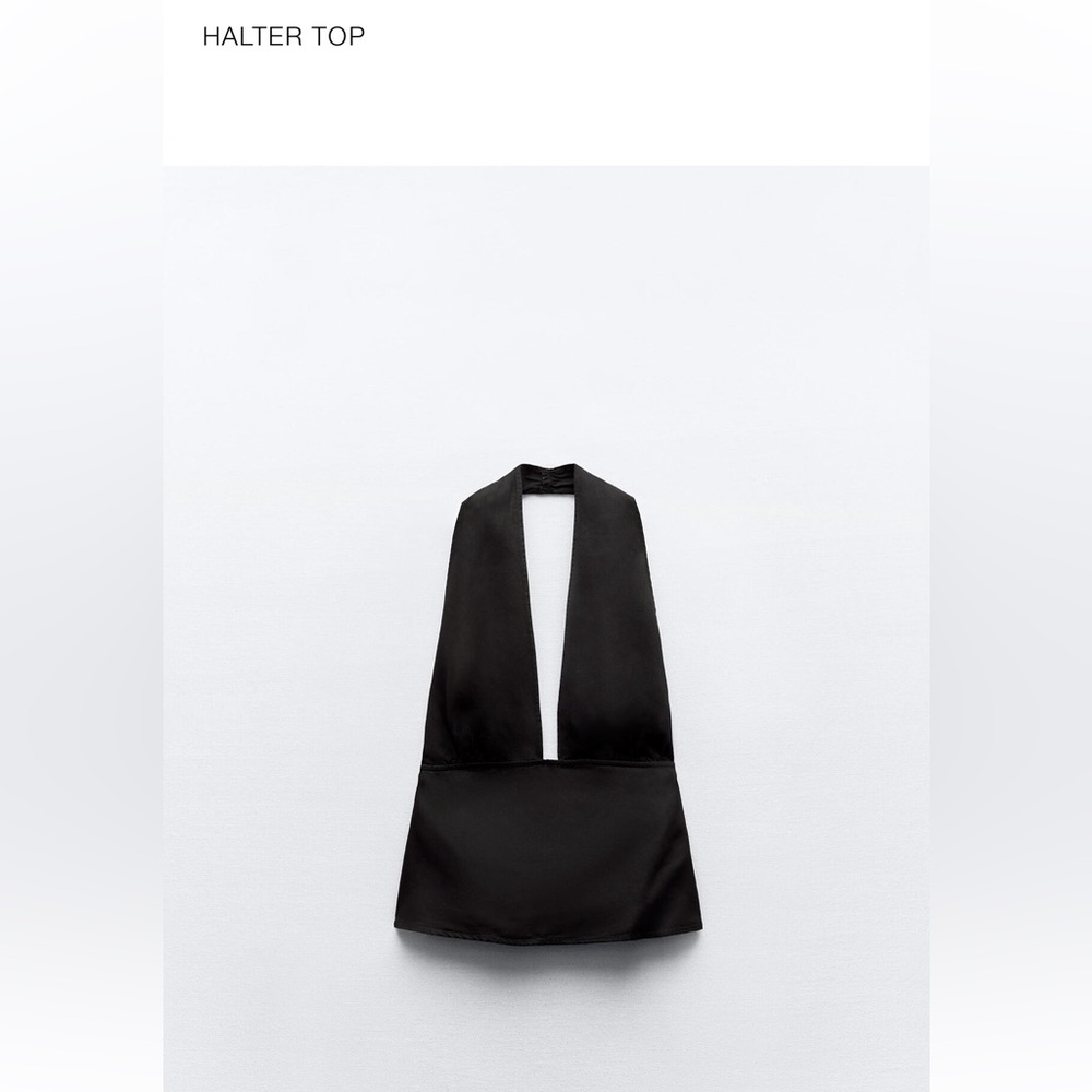 Black Halter Top Zara